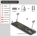 Multifunctional abdominal board with accessories on a gray background
